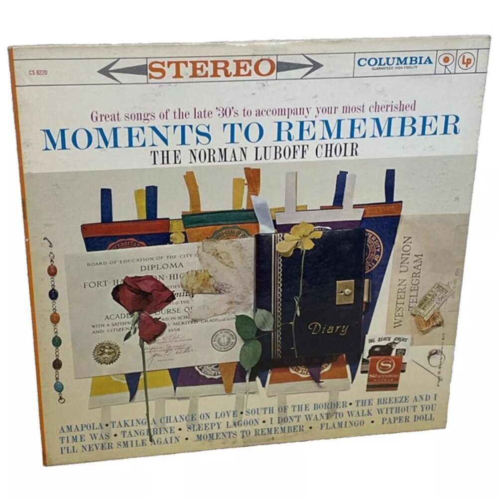 The Norman Luboff Choir Moments To Remember (Vinyl, 1960) Columbia CS 8220 VG+